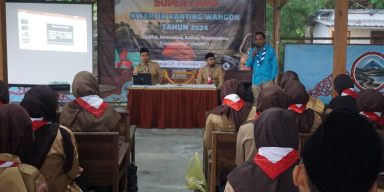 Antusias Peserta Jurnalistik Super Camp Kwarran Wangon