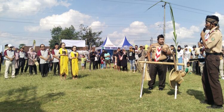 Begalan Pramuka Tunas Panumbang meriahkan Sumbang Expo 2024