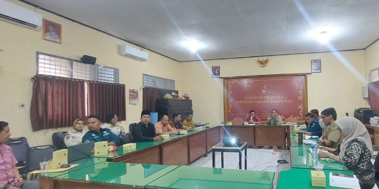 JELANG UPACARA HARI PRAMUKA KWARCAB BANYUMAS ADAKAN RAPAT CHECKING AKHIR