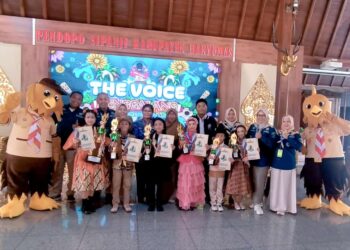 Kontingen Kwarran Sumbang Raih Juara 3 Lomba The Voice Tingkat Kwarcab Banyumas