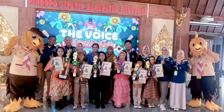 Kontingen Kwarran Sumbang Raih Juara 3 Lomba The Voice Tingkat Kwarcab Banyumas