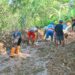Pramuka Banyumas Atasi Tanah Longsor di Tamansari