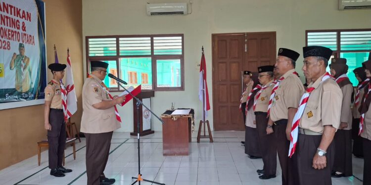 Ketua Kwarcab Banyumas Resmi Melantik Pengurus Kwarran Purwokerto Utara Masa Bakti 2025-2028