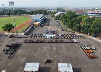 Gerakan Pramuka Banyumas Ikuti Apel Gelar Pasukan Operasi Ketupat Candi 2025