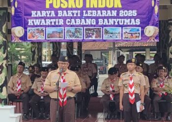 Pramuka Banyumas Siagakan 1.051 Anggota pada Aksi Karya Bakti Lebaran 2025