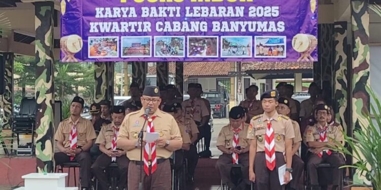 Pramuka Banyumas Siagakan 1.051 Anggota pada Aksi Karya Bakti Lebaran 2025