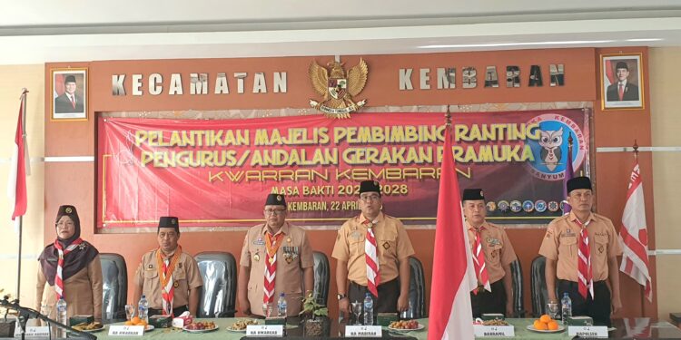 Resmi Dilantik! Kepemimpinan Baru Kwarran Kembaran Siap Lanjutkan Estafet Prestasi