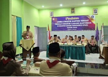 Tim Penilai Kwarcab Banyumas Menilik LKT Kwarran Purwokerto Utara
