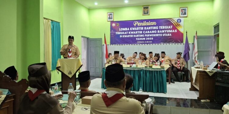 Tim Penilai Kwarcab Banyumas Menilik LKT Kwarran Purwokerto Utara
