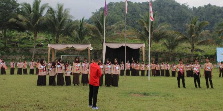 Tumbuhkan Kemandirian, Pramuka SMK Diponegoro 3 Kedungbanteng Gelar Perkemahan Calon Bantara (PECABA)