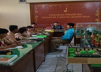 Dua Pramuka Garuda Golongan Siaga Kwarran Somagede ikuti TC Persiapan Eagle Scout Awards tingkat Kwarda Jawa Tengah tahun 2025