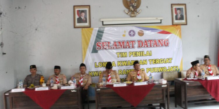 Kwarran Purwojati Tunjukkan Kekompakan dan Totalitas Dalam Penilaian Lomba Kwartir Ranting Tergiat Tahun 2025