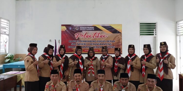 Tingkatkan Kualitas, Pangkalan SMPN 4 Kedungbanteng Lantik Mabigus