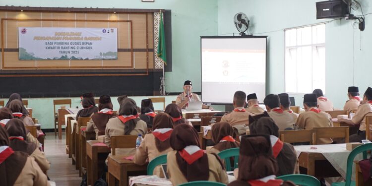 Kwarran Cilongok Gelar Sosialisasi Pencapaian Pramuka Garuda Siaga dan Penggalang 2025