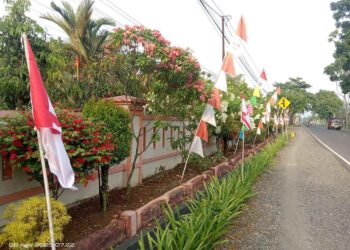 Meriahkan Peringatan Hari Pramuka Ke-64, Seluruh Pangkalan di Somagede pasang Bendera Pramuka dan Spanduk Tema Pramuka