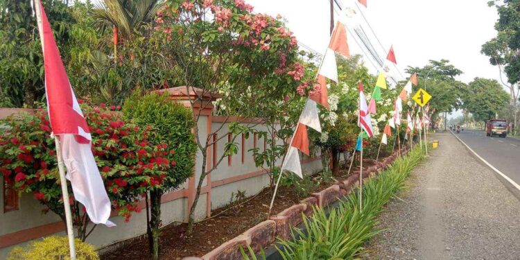 Meriahkan Peringatan Hari Pramuka Ke-64, Seluruh Pangkalan di Somagede pasang Bendera Pramuka dan Spanduk Tema Pramuka