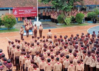 Kwarran Somagede Gelar Upacara Hari Pramuka ke-64 tahun 2025