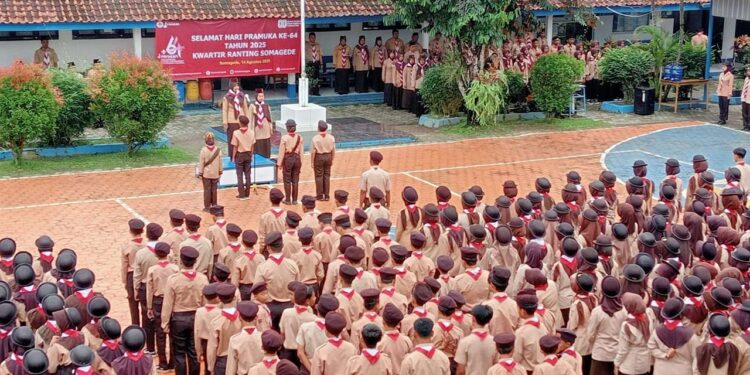 Kwarran Somagede Gelar Upacara Hari Pramuka ke-64 tahun 2025