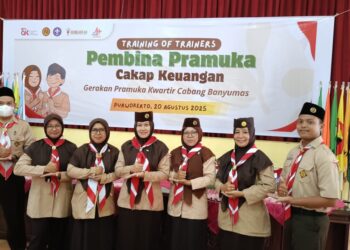 Sembilan Pembina Pramuka Kwarran Somagede Ikuti Kegiatan Training Of Traine tahun 2025