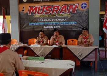 Kak Warsono, S.Pd Kembali Terpilih sebagai Ketua Kwarran Kebasen Periode 2025–2028