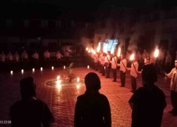 Menyongsong Peringatan Hari Pramuka ke-64 Tahun 2025 Kwarran Somagede Gelar Upacara Ulang Janji