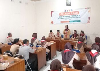 Pembina Kwartir Ranting Somagede, Antusias Ikuti Gelang Ajar