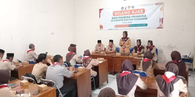 Pembina Kwartir Ranting Somagede, Antusias Ikuti Gelang Ajar