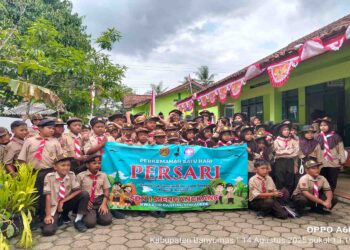 Persari SD Negeri 1 Mengangkang, Meriahkan Hari Pramuka ke-64