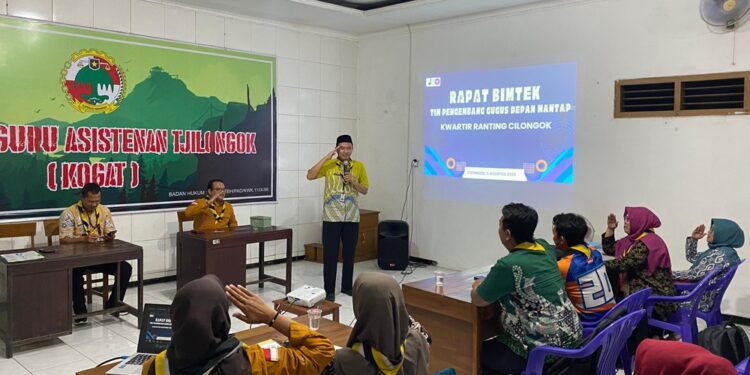 Kwarran Cilongok Gelar Rapat Bimtek Tim Pengembang Gudep Mantap, Dorong Gugus Depan Lebih Berkualitas