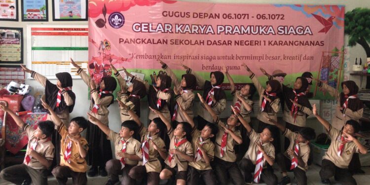 Pramuka Siaga SDN 1 Karangnanas Tunjukkan Kreativitas Tanpa Batas pada Gelar Karya