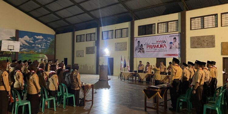 Ramah Tamah Warnai Rangkaian Peringatan HUT Pramuka ke-64 di Kwarran Cilongok