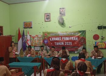 Semangat Kebersamaan Menguat di Karang Pamitran 2025 Kwartir Ranting Purwojati