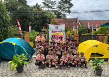 SD Negeri Kaliurip Kwarran Purwojati Sukses Gelar Persari 2025, Semangat Pramuka Penuhi Halaman Sekolah