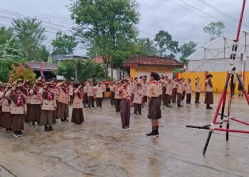 SD Negeri 2 Purwojati Gelar Persari Meriah Peringati Hari Pramuka ke-64