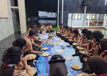 Hari Pramuka ke-64 di SMKN 1 Purwojati: Ulang Janji, Persaudaraan, dan Pengabdian