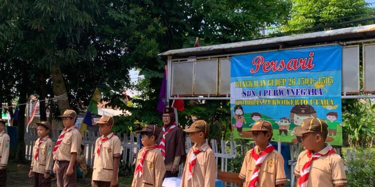 PERSARI SDN 4 Purwanegara Meriahkan Peringatan Hari Pramuka ke-64