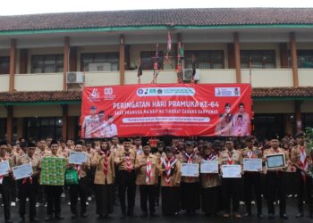 1.548 Penegak Sako Ma’arif NU Banyumas Meriahkan Hari Pramuka