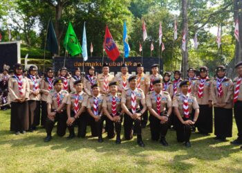 Bupati Banyumas dan Ketua Kwarcab Banyumas Kunjungi Tapak Kemah Kontingen Banyumas di Raimuna Daerah XIII Jawa Tengah