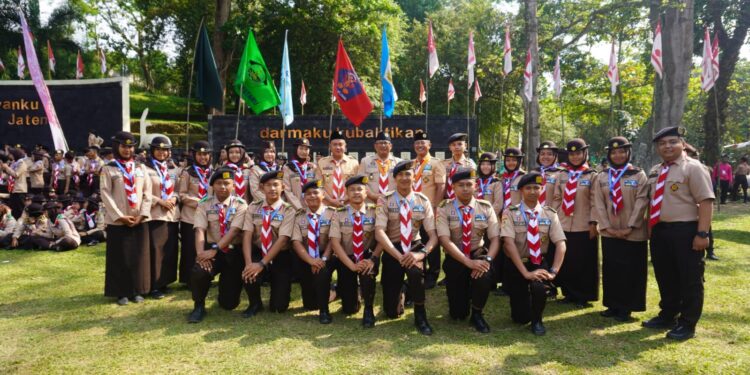 Bupati Banyumas dan Ketua Kwarcab Banyumas Kunjungi Tapak Kemah Kontingen Banyumas di Raimuna Daerah XIII Jawa Tengah