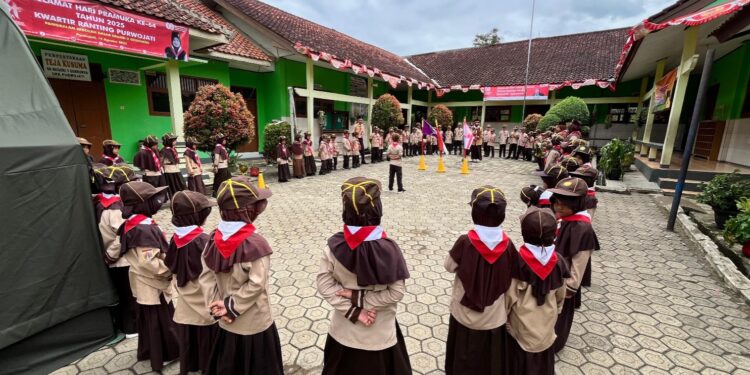 SD Negeri 3 Gerduren Kwarran Purwojati Gelar Persari dan Bazar Siaga Meriah, Peringati HUT Pramuka ke-64