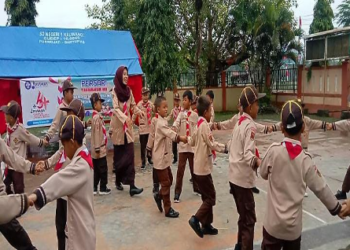 SD Negeri 1 Kaliwangi Kwarran Purwojati Gelar Persari Meriah Peringati Hari Pramuka ke-64