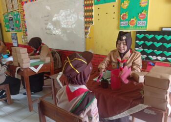 Kwarran Purwojati Laksanakan Penilaian Pramuka Garuda Siaga di SDN Kaliputih