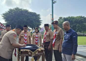 Kwarcab Banyumas dan Bank Indonesia Teken MoU  Pramuka Cinta, Bangga, Paham Rupiah