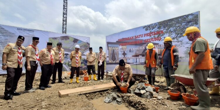 Groundbreaking Gedung Baru Pramuka Banyumas: Simbol Apresiasi Prestasi Kwarcab Banyumas 34 Kali Tergiat