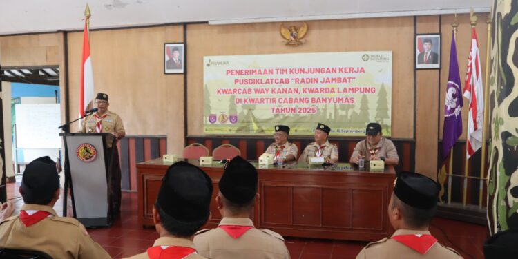 Kwarcab Banyumas Sambut Kunjungan Studi Tiru Kwarcab Way Kanan, Lampung