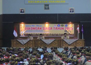 Pramuka Siaga Kwarran Pekuncen : Semangat, Aktif, Tampil, Ceria dalam Pelatihan Tali-temali