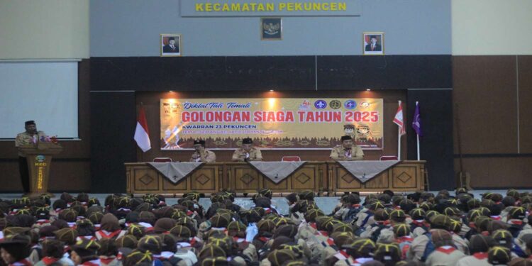 Pramuka Siaga Kwarran Pekuncen : Semangat, Aktif, Tampil, Ceria dalam Pelatihan Tali-temali