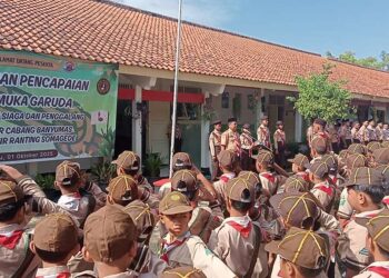 Ratusan Calon Pramuka Garuda Golongan Siaga & Penggalang Kwarran Somagede ikuti Penilaian Pramuka Garuda