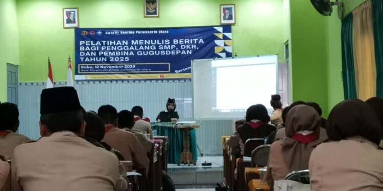 Puluhan Peserta Ikuti Pelatihan Menulis Berita Bagi Penggalang SMP, DKR, Dan Pembina Gugusdepan Tahun 2025
