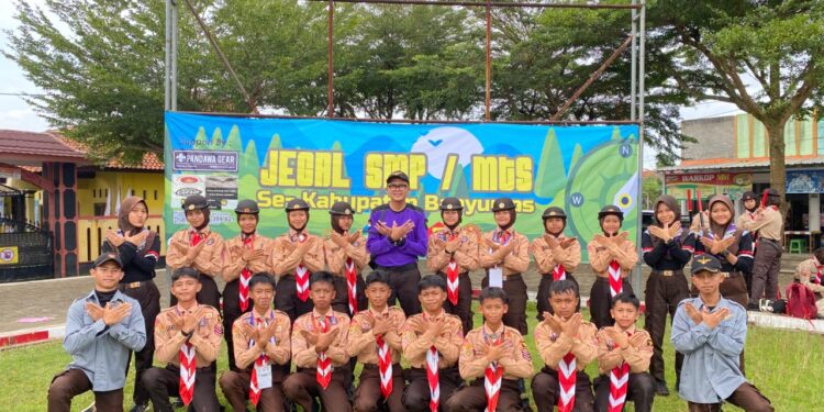 Regu Putra SMP Negeri 1 Kedungbanteng Ukir Prestasi di Jelajah Penggalang SMP/MTs se-Banyumas